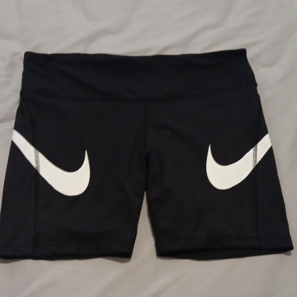 Nike Black and White Athletic Shorts